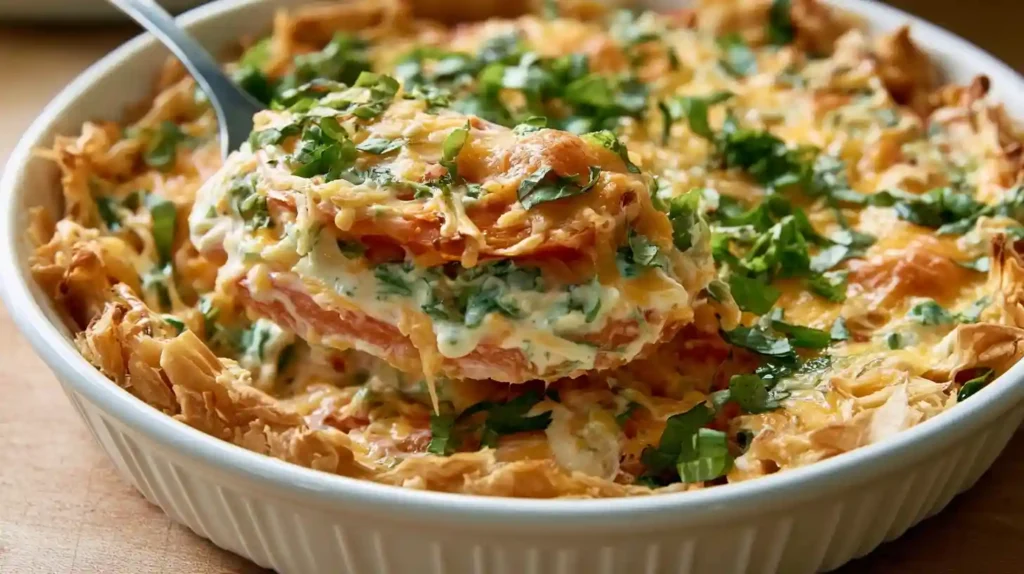 Tomato Pie Recipe with layered ripe tomatoes, melted cheese, fresh basil, and a flaky golden crust.